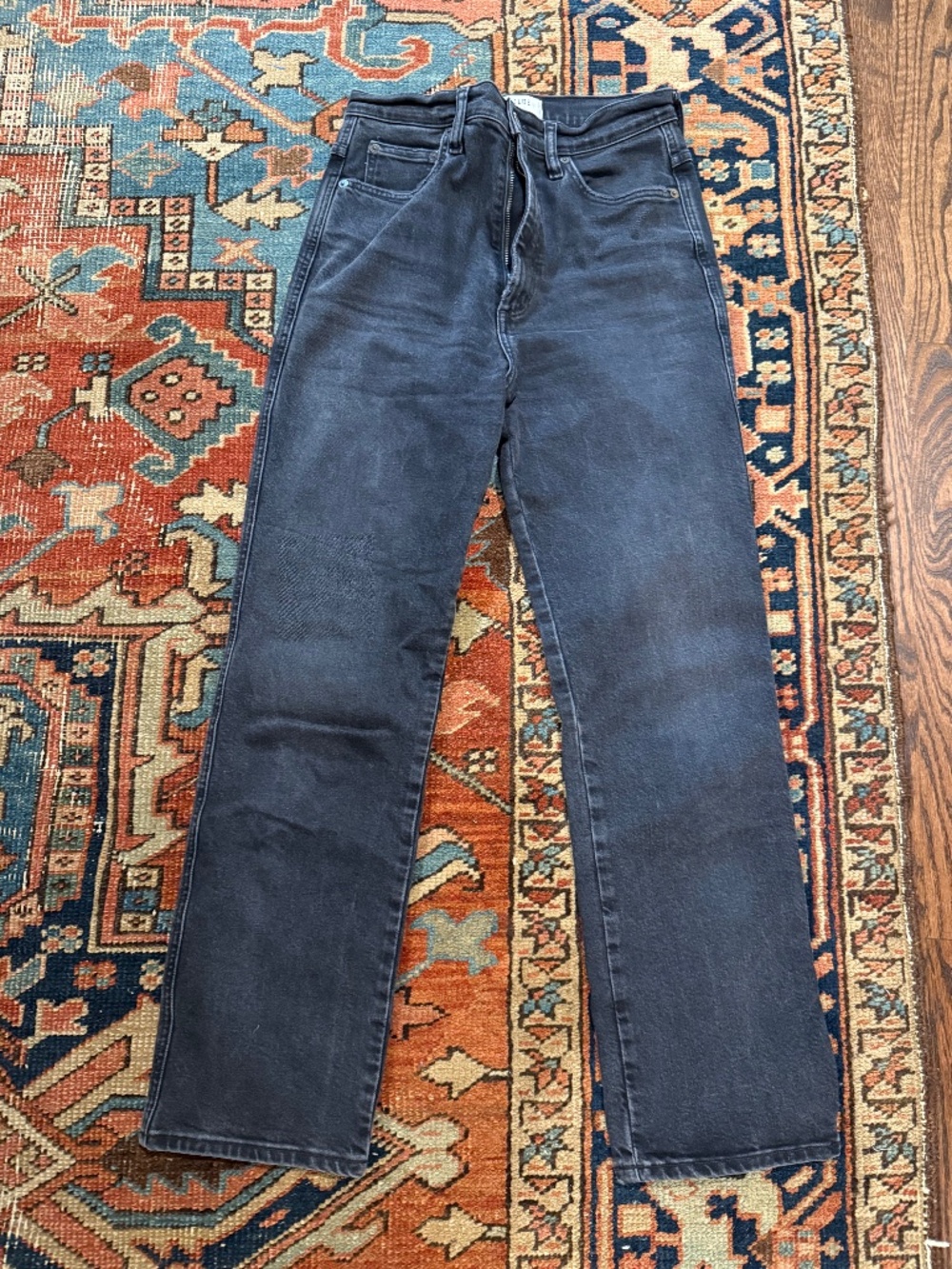 Agolde straight leg ankle black 26